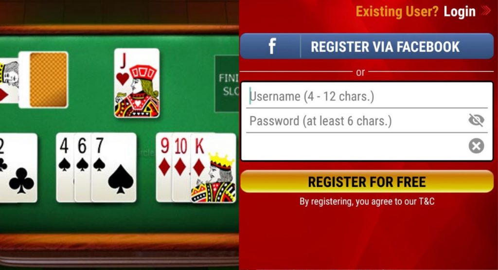 Rummy Circle register