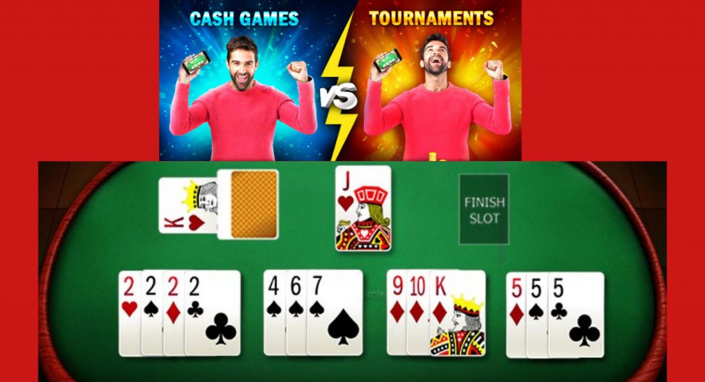 Cash tournaments in rummy games